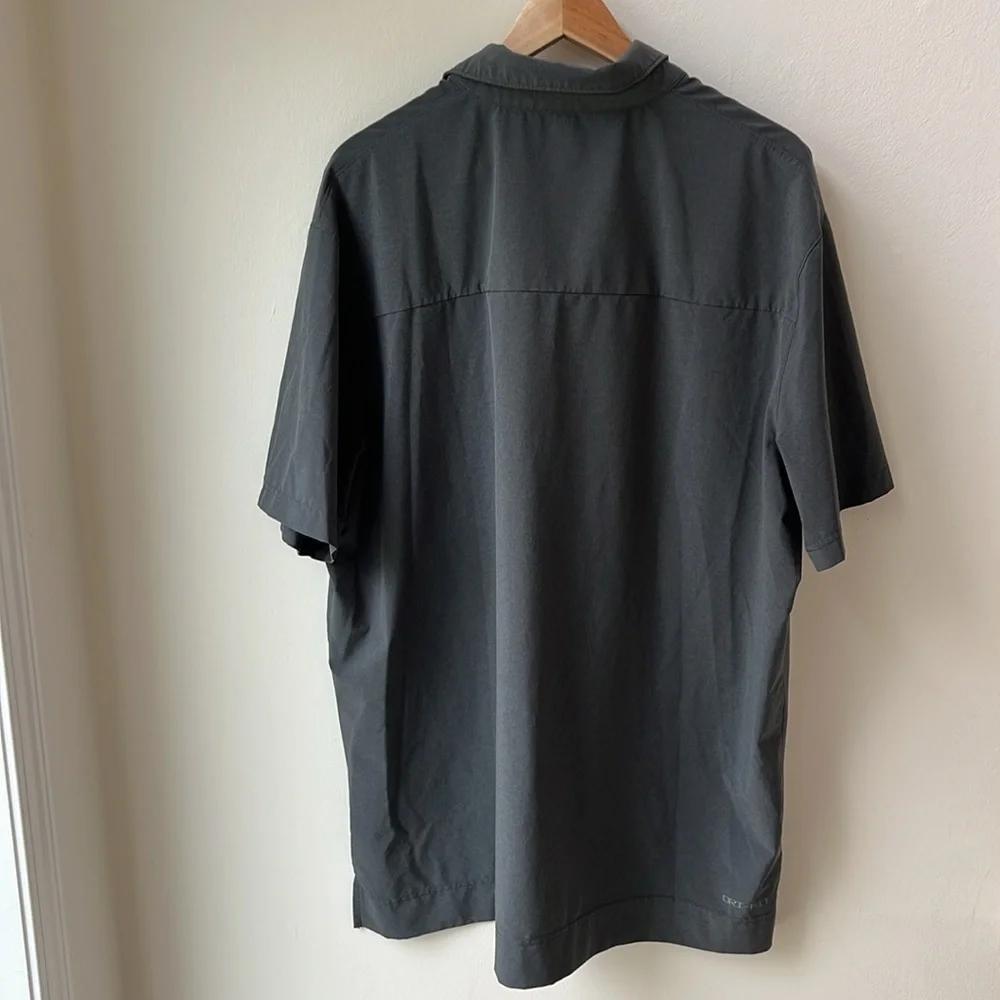 Nike Dri-Fit Coach Sideline Button Up Short Sleeve Shirt Jacket 2XL / XXL